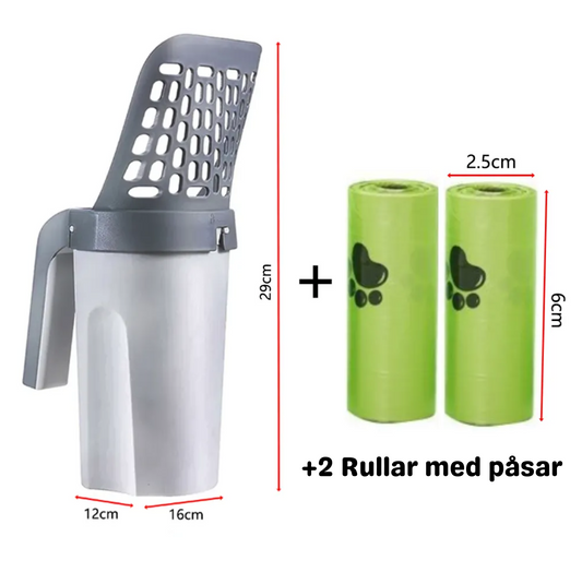 MjauBuddy™ - Kattspade med behållare